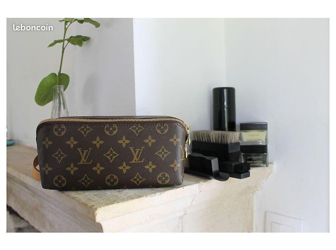 Louis Vuitton Monogramm-Canvas-Schuhbedarfstasche Braun - Ansicht 11