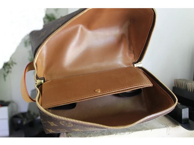 Louis Vuitton Monogramm-Canvas-Schuhbedarfstasche Braun - Ansicht 4