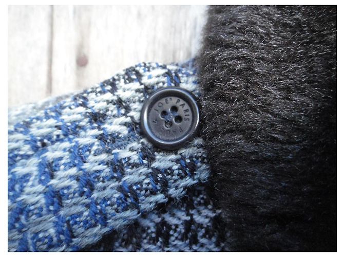 Paul & Joe Winterjacke aus blauer Wolle - Ansicht 8