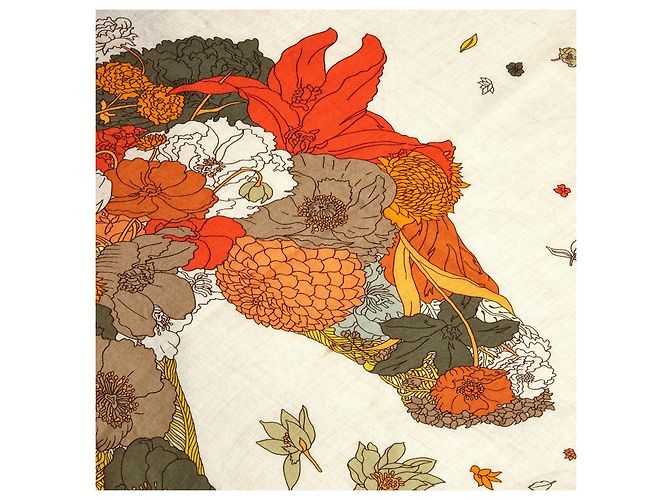 Hermès 2025 Chale Maxi Triángulo Bata Ligera Bufanda de Seda de Cachemira Multicolor - vista 3