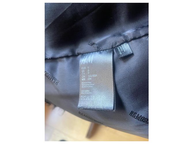 Abrigo negro de acrílico Moschino x H&M - vista 6