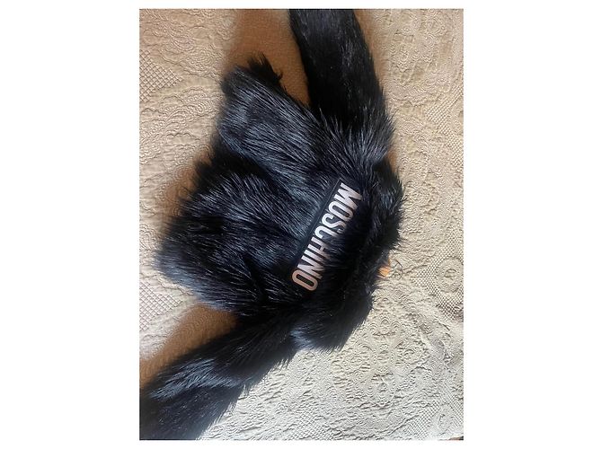 Abrigo negro de acrílico Moschino x H&M - vista 7