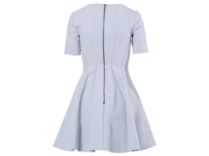 Vestido de cóctel estructurado azul claro Miu Miu - vista 3