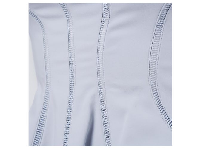 Vestido de cóctel estructurado azul claro Miu Miu - vista 4