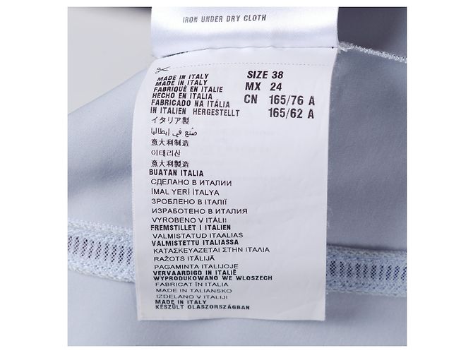 Vestido de cóctel estructurado azul claro Miu Miu - vista 8