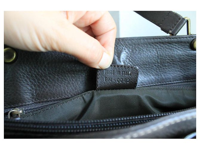 Borsa a Mano Jeans Pocket in Pelle Marrone di Dior - vista 6