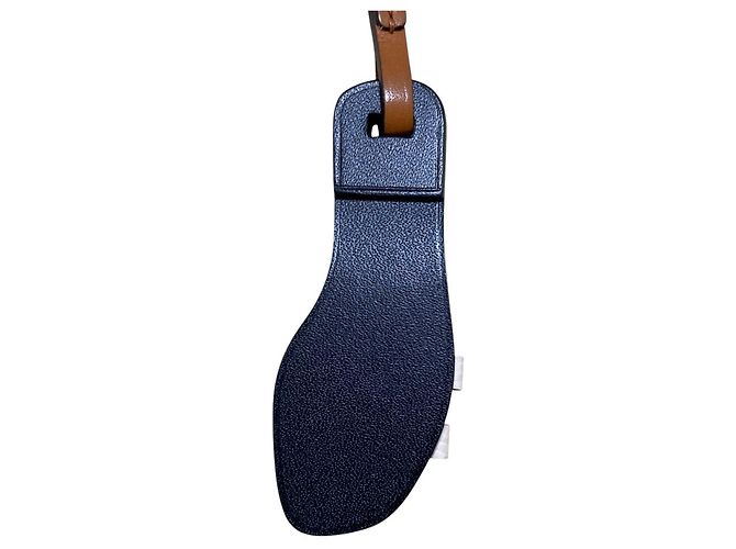 Portachiavi charm Nano Oran di Hermès Marrone Bianco - vista 4