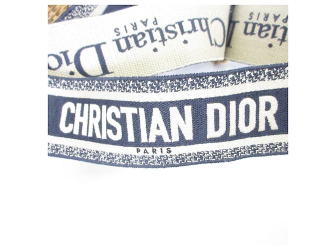 Borsa a Spalla in Vimini Oblique Christian Dior Blu navy - vista 10