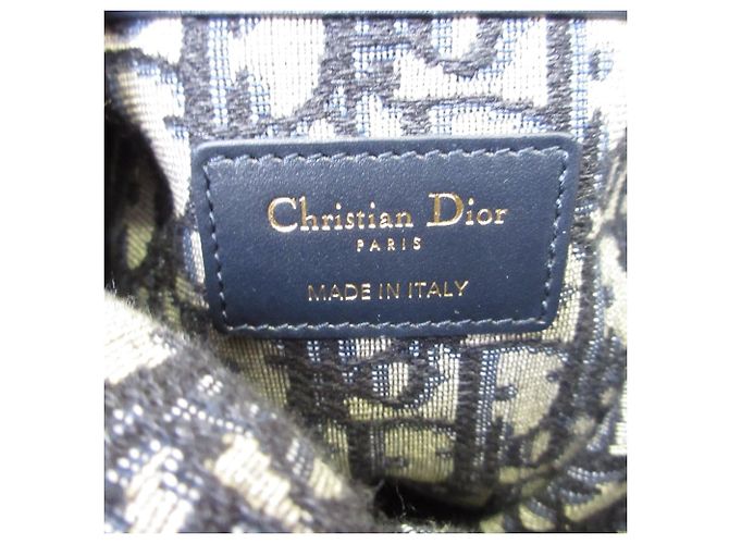 Borsa a Spalla in Vimini Oblique Christian Dior Blu navy - vista 11