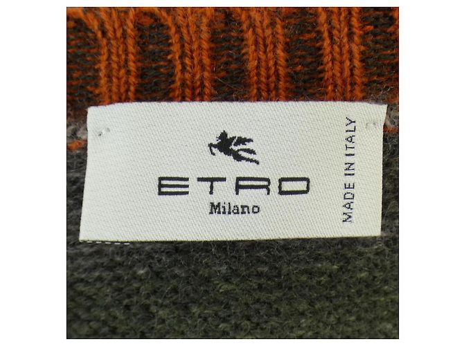 Autre Marque Prendas de punto de cachemira ETRO Castaño Roja Naranja - vista 4
