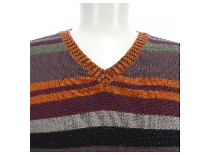 Autre Marque Prendas de punto de cachemira ETRO Castaño Roja Naranja - vista 5