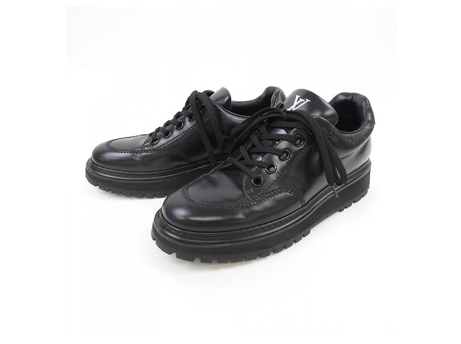 Sneakers Derby della linea Abbesses Louis Vuitton Nero - vista 3