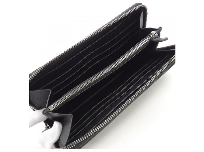 Cartera larga de cuero Berluti Itauba Neo Slit Azul Amarillo Azul marino - vista 5