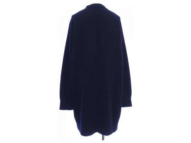Cárdigan largo de cachemira Hermès Azul Azul marino - vista 2