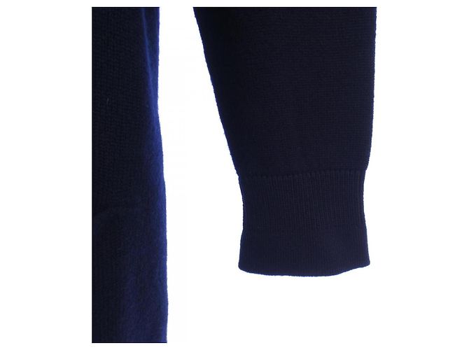 Cárdigan largo de cachemira Hermès Azul Azul marino - vista 6