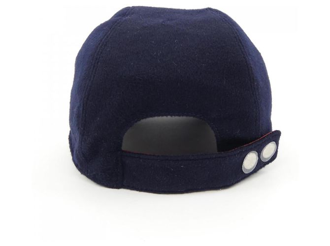 Hermès Berretto in cashmere Hermes Blu Blu navy - vista 4
