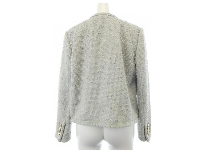 Céline Chaqueta sin cuello Celine Verde - vista 2