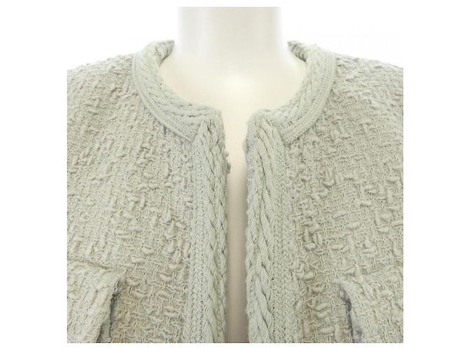 Céline Chaqueta sin cuello Celine Verde - vista 5