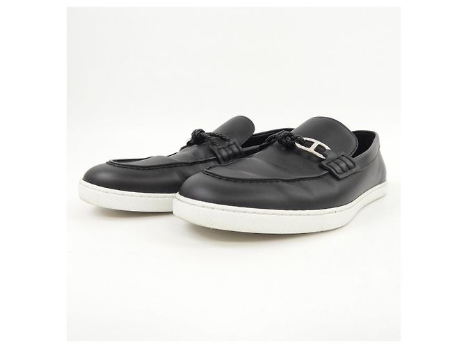 Scarpe in pelle di vitello Hermès Nero - vista 3