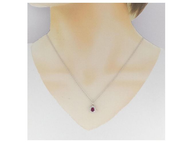 Autre Marque Collana in platino Rosso - vista 5