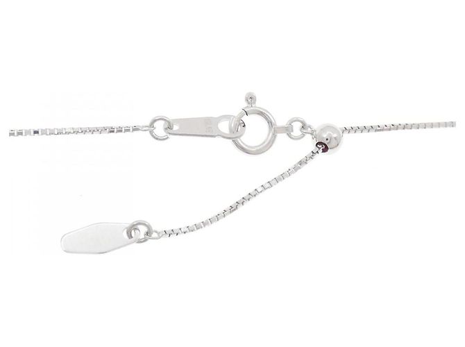 Autre Marque Collana con diamanti a tre pietre in oro bianco Au750 - vista 5