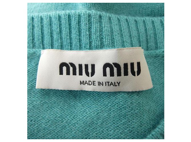 Miu Miu Kaschmir Strickwaren Grün - Ansicht 4