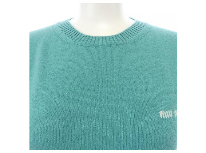 Miu Miu Kaschmir Strickwaren Grün - Ansicht 5