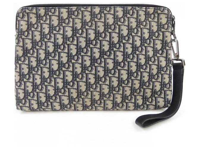 Borsa Dior Nero Blu Beige - vista 3