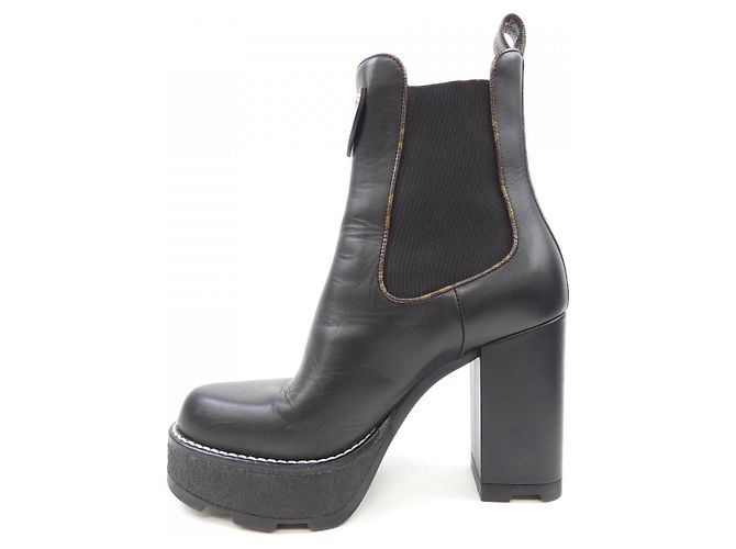 Stivali Louis Vuitton Linea Bobourg Nero - vista 2