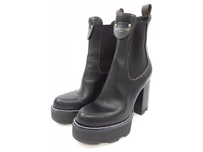 Stivali Louis Vuitton Linea Bobourg Nero - vista 3