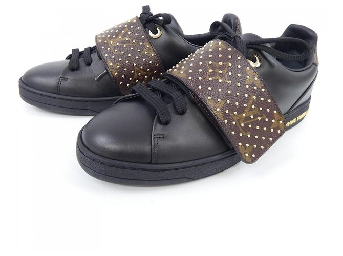 Sneakers Louis Vuitton Marrone Nero - vista 3