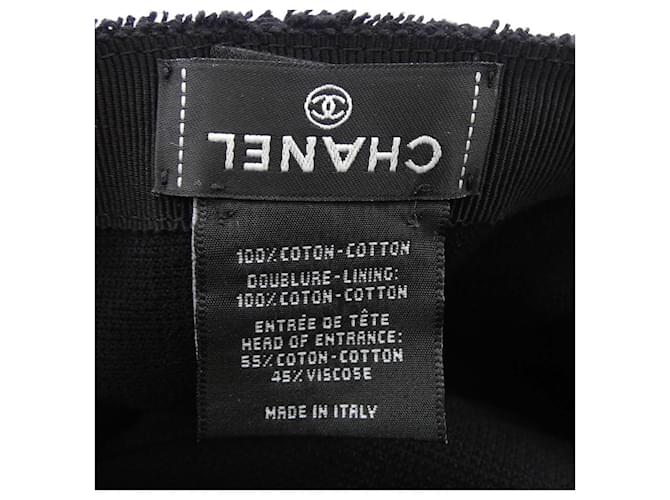 Timeless Cappellino in cotone Chanel Nero - vista 3