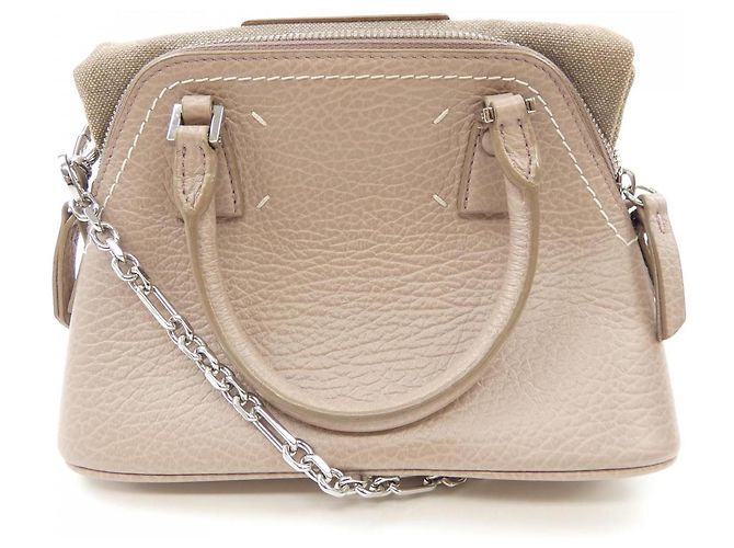 Maison Martin Margiela Borsa a spalla in pelle Maison Margiela Porpora - vista 3