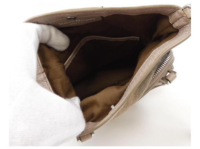 Maison Martin Margiela Borsa a spalla in pelle Maison Margiela Porpora - vista 6