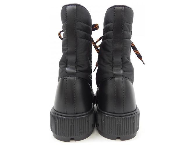 Hermès Stivaletti Hermes Parachute Fabric Calf37 Nero - vista 5