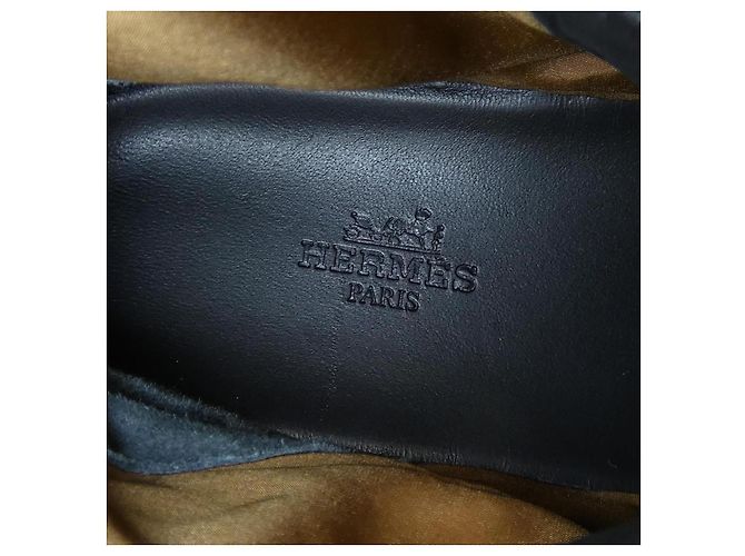 Hermès Stivaletti Hermes Parachute Fabric Calf37 Nero - vista 6