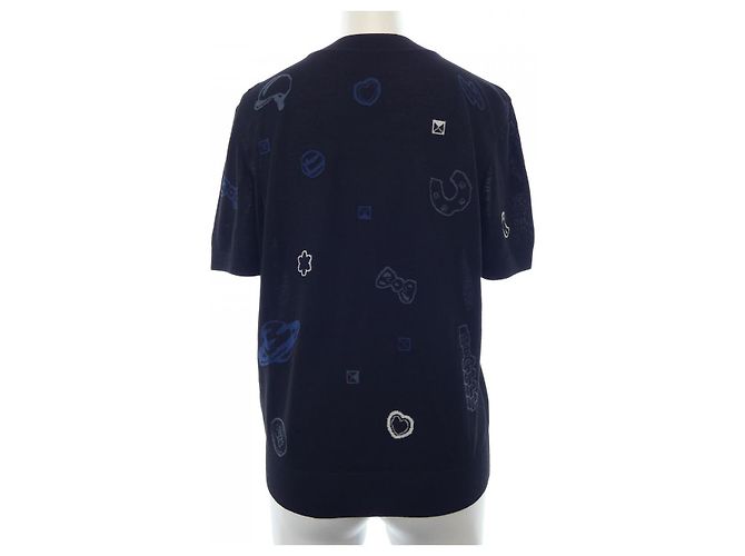 Hermès Top de punto Hermes Negro Azul - vista 2