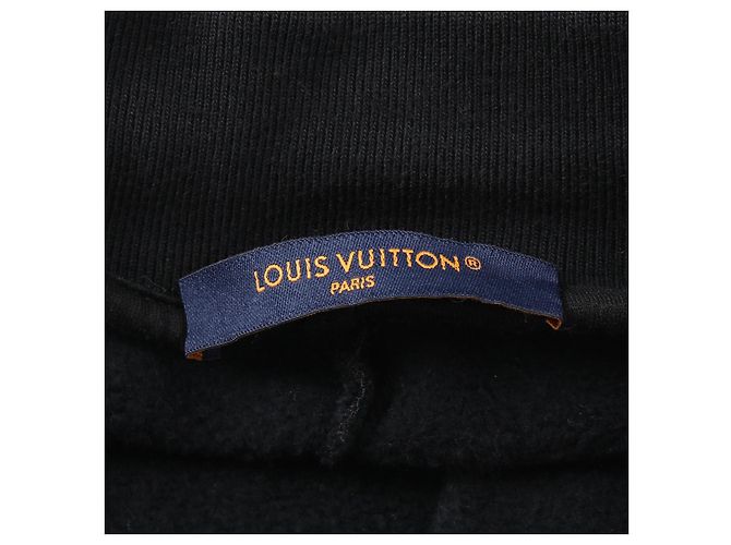 Bermuda de algodão bordado LV Multitool Louis Vuitton Preto - vista 3