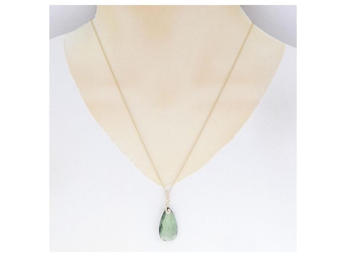 Autre Marque Collana in diamante Topazio Au750 D'oro - vista 4