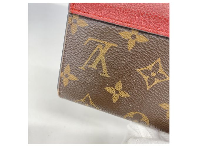 Portafoglio Pallas Compact Tri-fold Monogramma Louis Vuitton Marrone Fuschia - vista 10