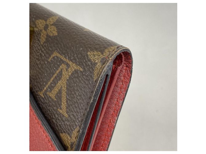 Portafoglio Pallas Compact Tri-fold Monogramma Louis Vuitton Marrone Fuschia - vista 11