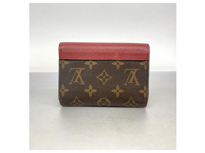 Portafoglio Pallas Compact Tri-fold Monogramma Louis Vuitton Marrone Fuschia - vista 15