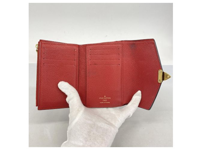 Portafoglio Pallas Compact Tri-fold Monogramma Louis Vuitton Marrone Fuschia - vista 3