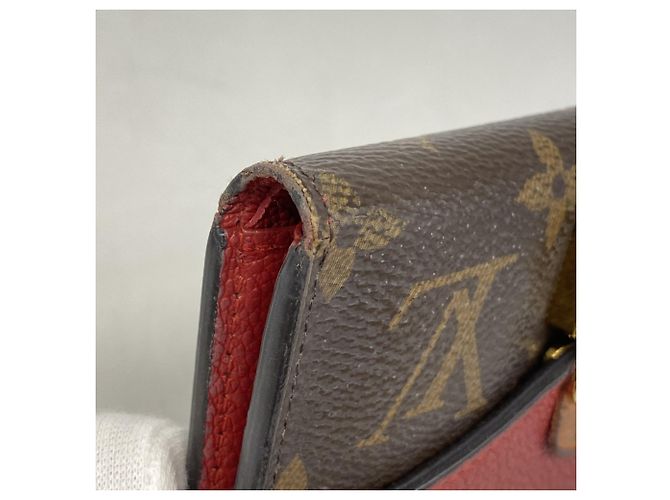 Portafoglio Pallas Compact Tri-fold Monogramma Louis Vuitton Marrone Fuschia - vista 6
