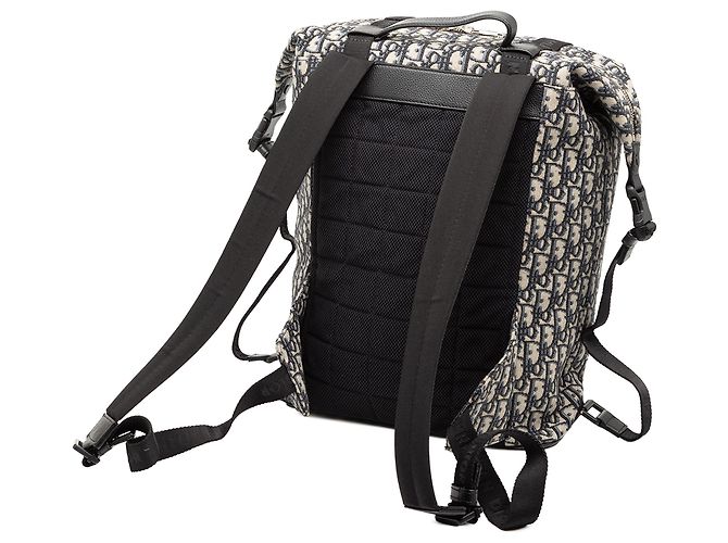 Dior Blau Oblique Canvas Safari Rucksack Marineblau - Ansicht 2