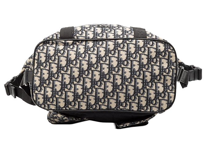 Dior Blau Oblique Canvas Safari Rucksack Marineblau - Ansicht 3