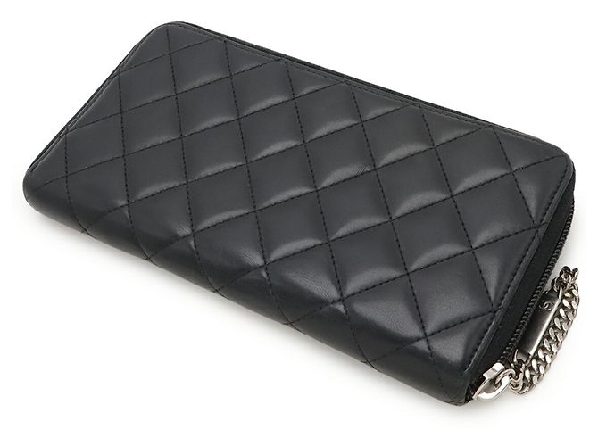 CHANEL Cartera Larga Cambon Negro Rosa - vista 3