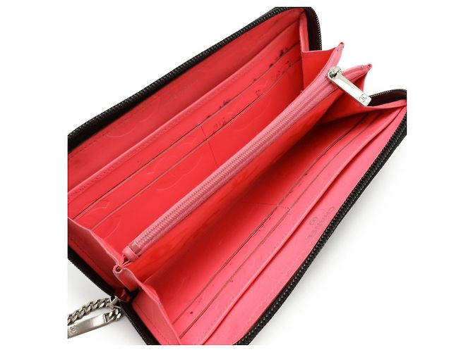 CHANEL Cartera Larga Cambon Negro Rosa - vista 6