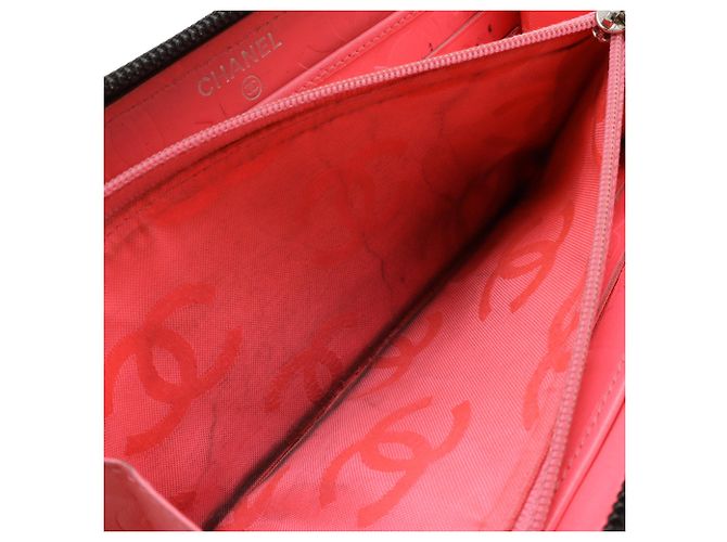 CHANEL Cartera Larga Cambon Negro Rosa - vista 9
