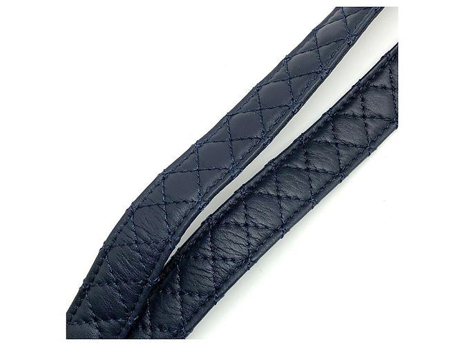 Portachiavi Chanel Matelassé Blu Navy - vista 5